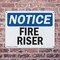 Signmission Fire Riser OSHA Notice Sign, Plastic, 14in W x 10in L, 2PK OS-2PACK-NS-P-1014-L-12654 - alternate 6